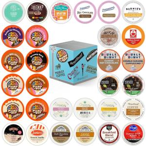 Crazy Cups Medium Roast Chocolate Coffee Lovers Coffee Pods Variety Pack, 24 Count(Mixed Variety Pack)