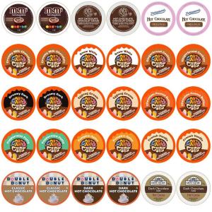 Perfect Samplers Hot Chocolate Single Serve Cups For Keurig K cup Brewers, Variety Pack Sampler, Cocoa, 30 Count(Cocoa)