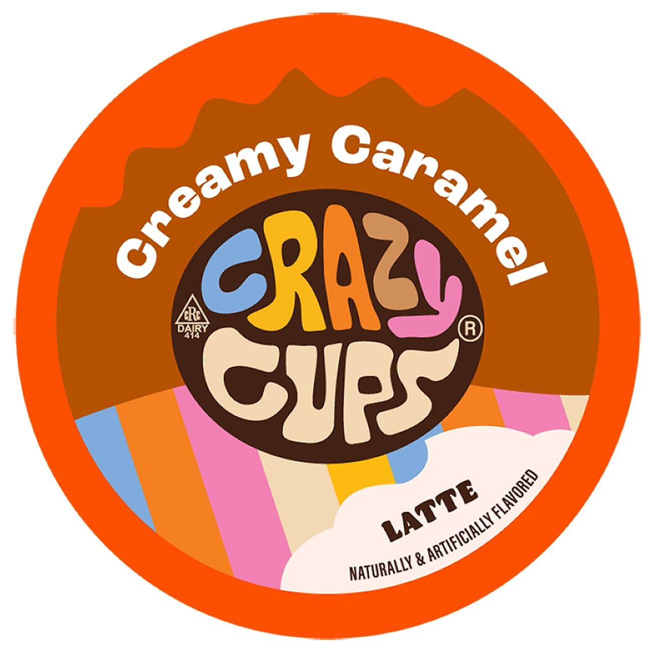 image:imageCrazy Cups Flavored Coffee Pods French Vanilla Twist French Vanilla K Cups Single Serve Coffee for Keurig K Cups Machines Hot or Iced Coffee Medium Roast Coffee in Recyclable Pods 22 Count Pack of 1Creamy Caramel Latte